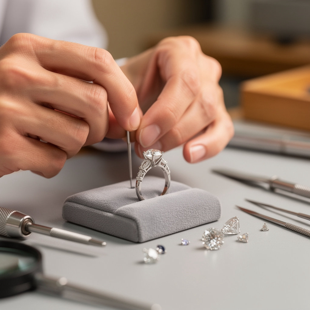 David & Sons Fine Jewelers custom engagement ring design process in San Diego, showcasing unique craftsmanship